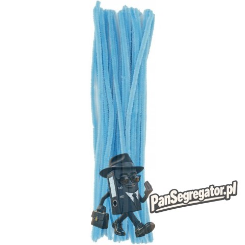 Druty pluszowe DPK-25 6mm x 30cm błękitne (40 szt.) ALIGA