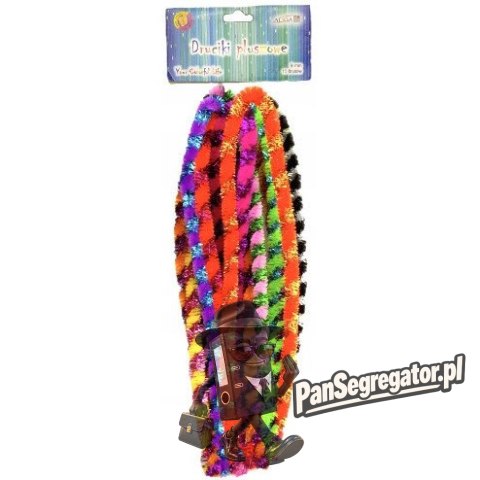 Druty pluszowe przeplatane mix 9mm x 50cm DP-0217 ALIGA