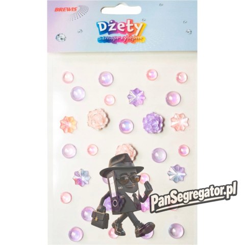 Dżety samoprzylepne DS108 perłowe wzory BREWIS