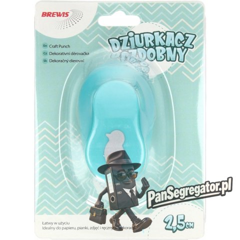 Dziurkacz ozdobny 2,5cm PINGWIN D25-70 BREWIS