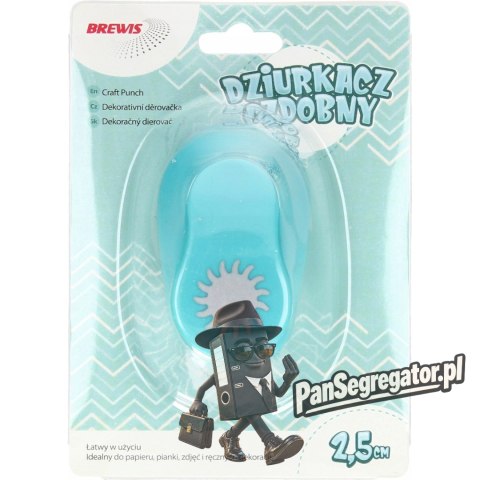 Dziurkacz ozdobny 2,5cm SŁOŃCE D25-06 BREWIS