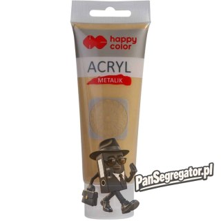 Farba akrylowa 75ml czyste złoto metallik HA 7370 0075-111 HAPPY COLOR