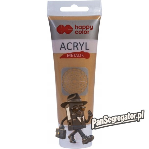 Farba akrylowa 75ml głębokie złoto metallik HA 7370 0075-114 HAPPY COLOR