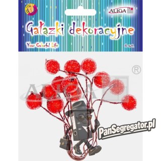 Gałązki dekoracyjne dł. 12cm op. 6szt. DPG-5197 ALIGA