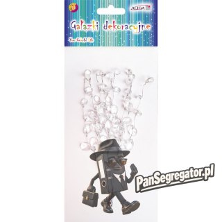 Gałązki dekoracyjne z kryształkami 7,5x14,5cm DPG-8091 ALIGA