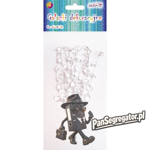 Gałązki dekoracyjne z kryształkami 7,5x14,5cm DPG-8091 ALIGA