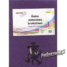 Guma zamszowa A5 10 kol. brokat samoprzylepna GK510B BREWIS