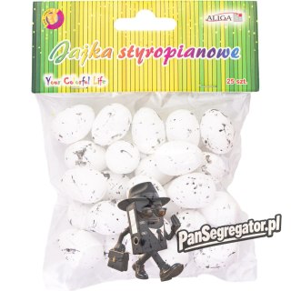Jajka styropianowe nakrapiane 2,5cm (25) WPJ-5731 ALIGA