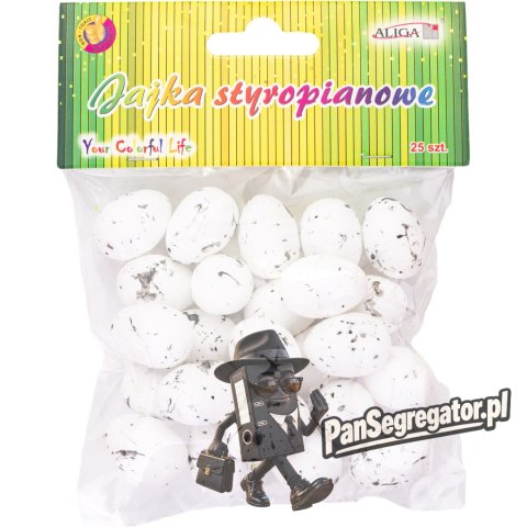Jajka styropianowe nakrapiane 2,5cm (25) WPJ-5731 ALIGA
