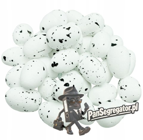 Jajko styropianowe białe nakrapiane 2,5cm (36szt) WPJ-8765 ALIGA