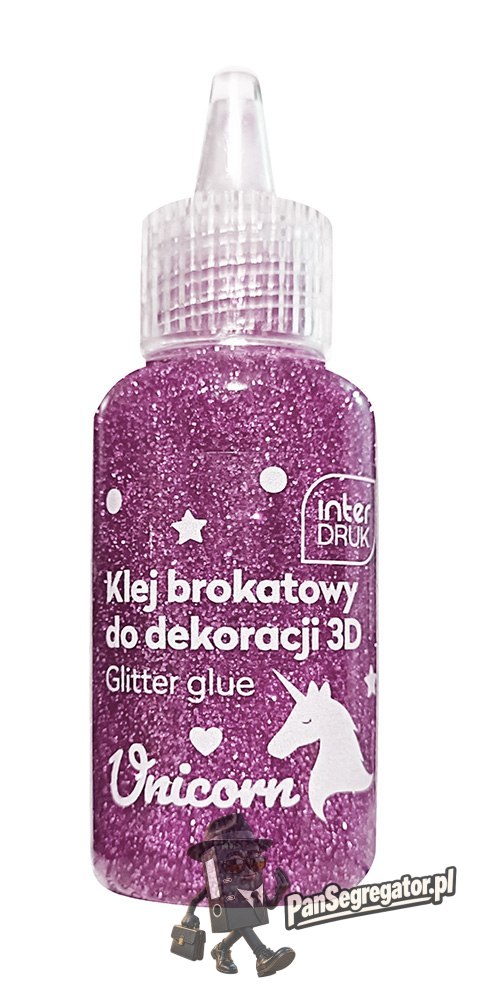 Klej brokatowy do dekoracji 3D 20ml UNICORN 24szt. INTERDRUK