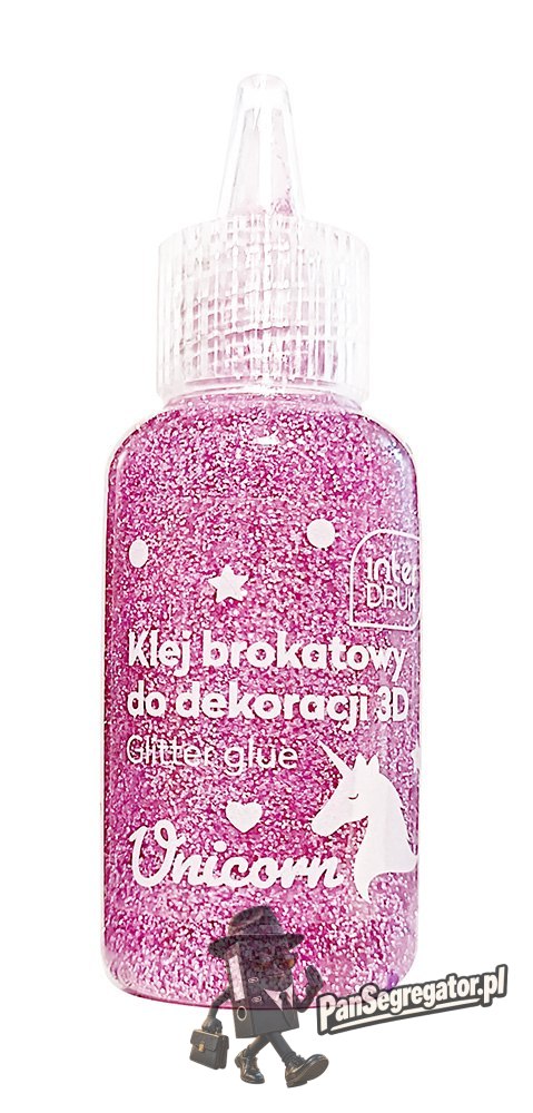 Klej brokatowy do dekoracji 3D 20ml UNICORN 24szt. INTERDRUK