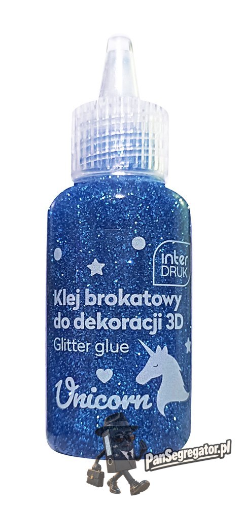 Klej brokatowy do dekoracji 3D 20ml UNICORN 24szt. INTERDRUK