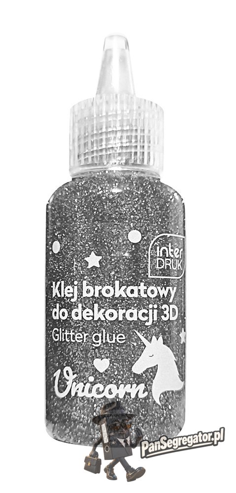 Klej brokatowy do dekoracji 3D 20ml UNICORN 24szt. INTERDRUK