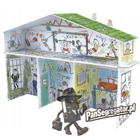 Kolorowanka składana 3D XXL Domek tylko dla chłopaków PD-000203 MONUMI