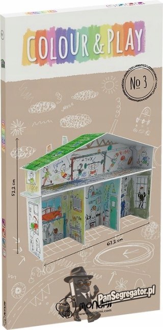 Kolorowanka składana 3D XXL Domek tylko dla chłopaków PD-000203 MONUMI