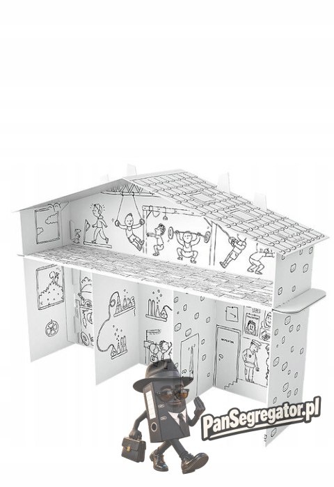Kolorowanka składana 3D XXL Domek tylko dla chłopaków PD-000203 MONUMI