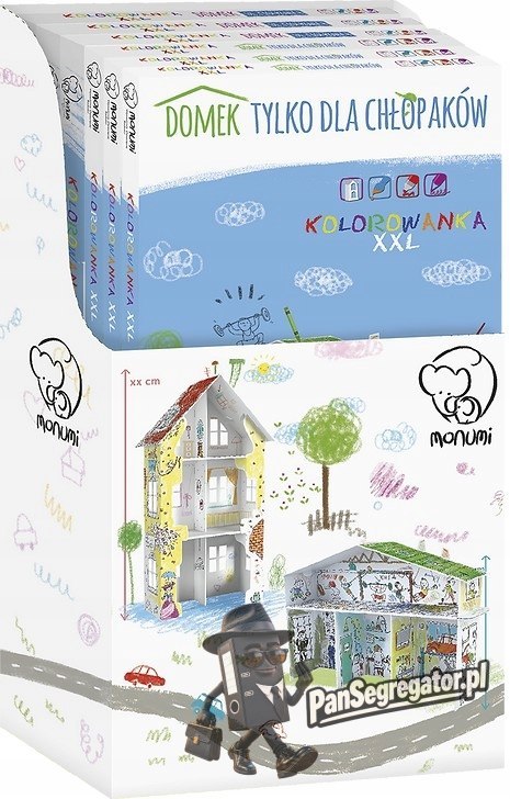 Kolorowanka składana 3D XXL Domek tylko dla chłopaków PD-000203 MONUMI