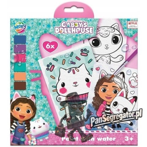 Kolorowanka wodna Gabbys Dollhouse 6ark. 420700 MOXY