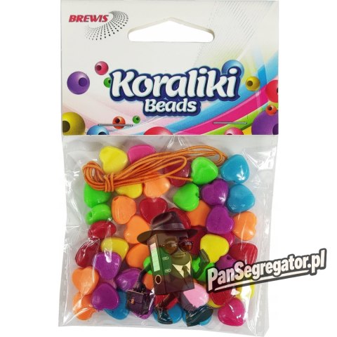 Koraliki do nawlekania serca KO1 BREWIS