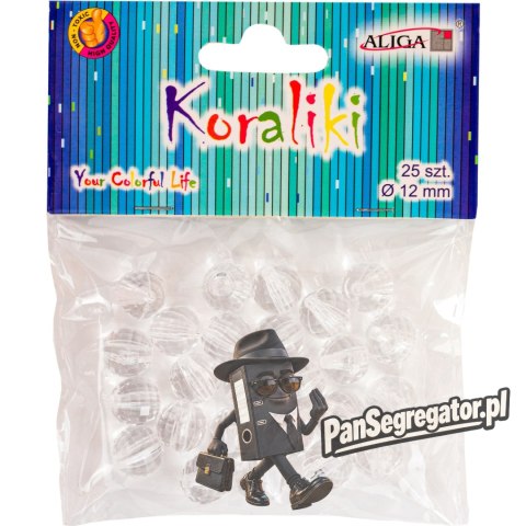 Koraliki plastikowe 12mm (25) PJ-0637 ALIGA