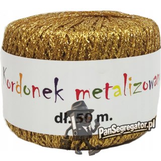 Kordonek metalizowany 2mmx50m złoty KOB-01 ALIGA
