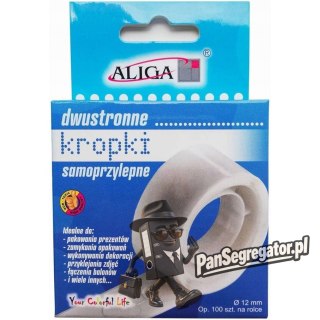 Kropki samoprzylepne dwustronne przezroczyste 10,5 mm PSD-3488 ALIGA