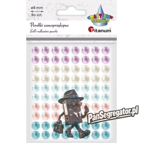Kryształki samoprzylepne PEREŁKI 80szt. 460230 TITANUM