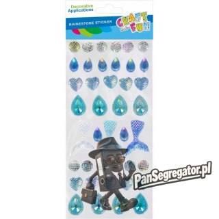 Kryształki samoprzylepne Syrenka niebieskie CRAFT WITH FUN 567265