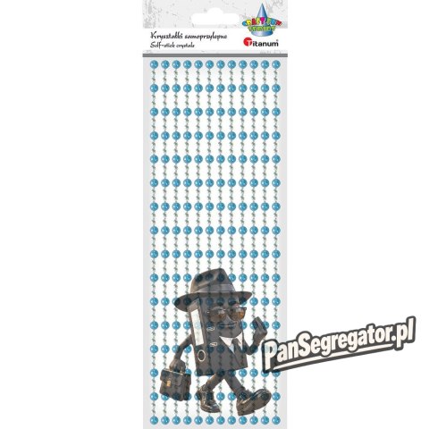 Kryształki samoprzylepne na pasku niebieskie/srebrne 414505 TITANUM