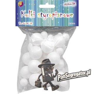 Kulki styropianowe mix rozmiarów 50 szt. KS-3456 ALIGA