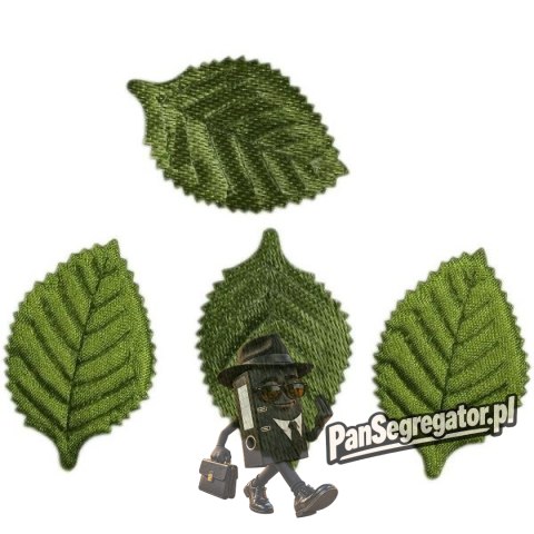 Liście materiałowe 20x33mm jasnozielone 30szt. 307729 TITANUM