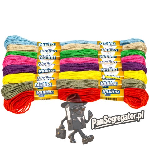 Mulina pastelowa mix 8 kol. 8m MPMIX BREWIS