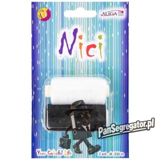 Nici czarna i biała 2szt. x 330m NIT-0292 ALIGA