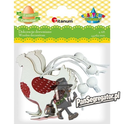 Ozdoba drewniana Craft-Fun Series Kura zawieszka 494410 TITANUM