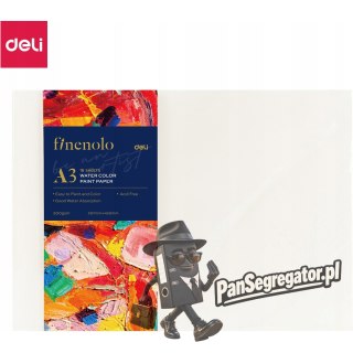 Papier akwarelowy A3 FINENOLO 300g/m2 16szt biały EC270-A3 DELI