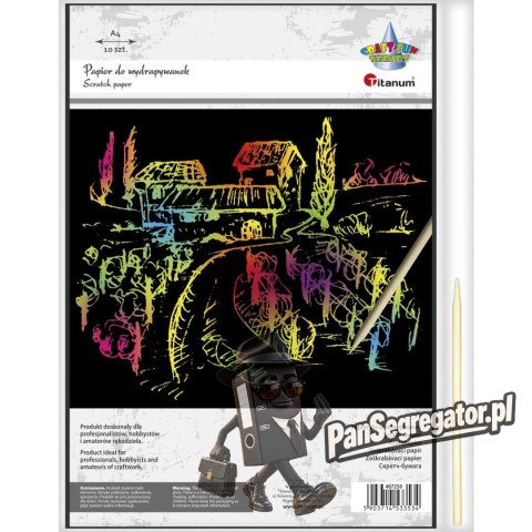 Papier do wydrapywanek A4 (10 arkuszy) 487250 TITANUM