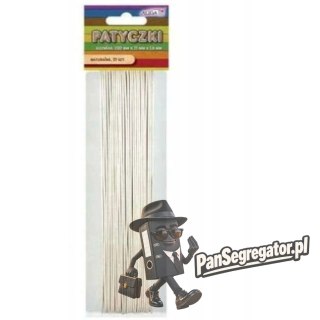 Patyczki PK-0029 bezbarwne (25szt.) 200x25x1.6mm ALIGA