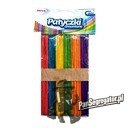 Patyczki kreatywne drewniane 140mm jumbo mix kolor (50szt.) PKD140 BREWIS