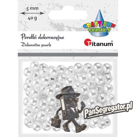 Perełki białe 8mm 40g 363617