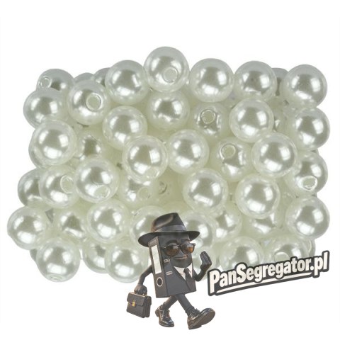 Perełki białe 8mm 40g 363617