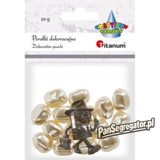 Perełki dekoracyjne białe perłowe 20g 390961 TITANUM