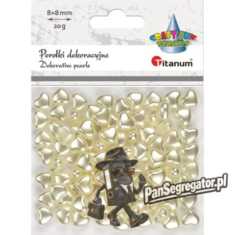 Perełki serca 20g, 8x8mm 626381 TITANUM