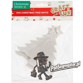 Piankowa choinka biała (2szt.) 438799 Craft with Fun