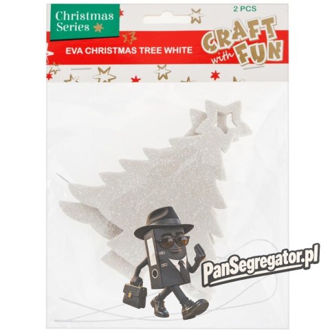 Piankowa choinka biała (2szt.) 438799 Craft with Fun