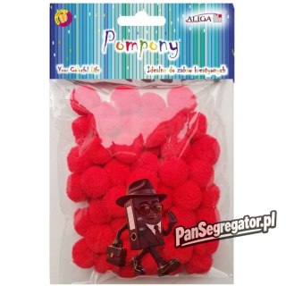 Pompony POM-403 czerwone 2cm (60szt.) ALIGA
