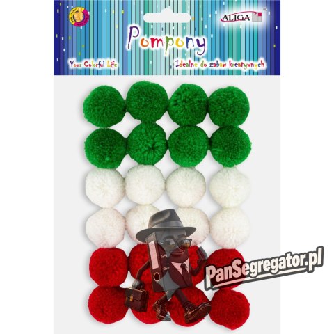 Pompony kaszmirowe 2cm (25 szt.) POM-6019 ALIGA