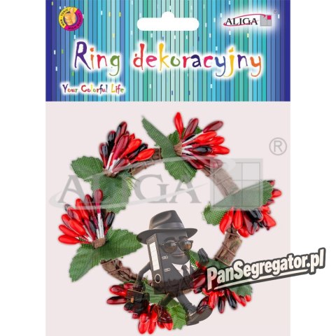 Ring dekoracyjny roz. ok. 10cm. op. 1szt. DPG-5944 ALIGA