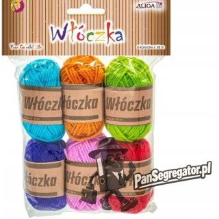 Włóczka mix kol. 38m 6szt. WL-9410 ALIGA