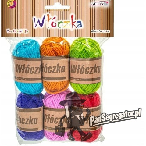 Włóczka mix kol. 38m 6szt. WL-9410 ALIGA